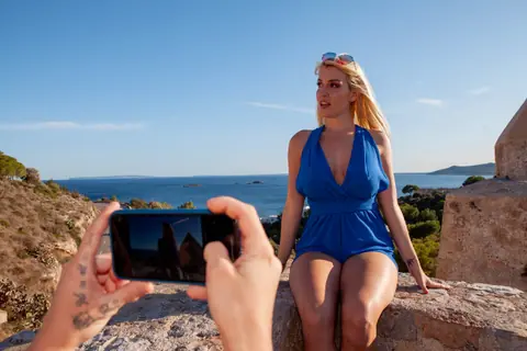 Marica Chanelle: Busty Blondes in Bikinis Take Big Black Cocks Outdoors – photo 6 of 12