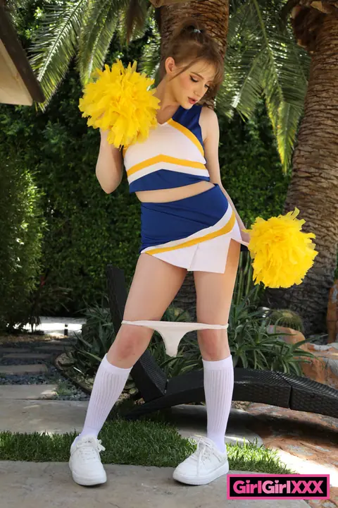 Maria Kazi: Busty Blondes in Uniform Pleasure Each Other Outdoors – photo 10 of 20