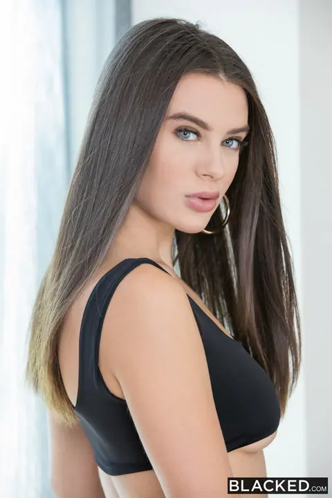 Lana Rhoades: Slim Brunette in Lingerie Takes BBC Anal Outdoors – photo 3 of 20