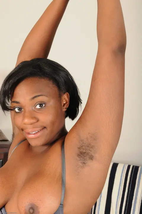 Ebony BBW with Short Hair Spreads Her Hairy Asshole – photo 8 of 20