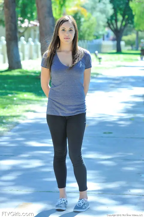 Amateur with Big Natural Tits Strips and Uses a Dildo Outdoors – photo 2 of 20