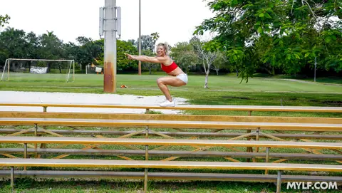 Madison Brite: Athletic Blonde MILF Gets Fucked Outdoors After a Workout – photo 6 of 20