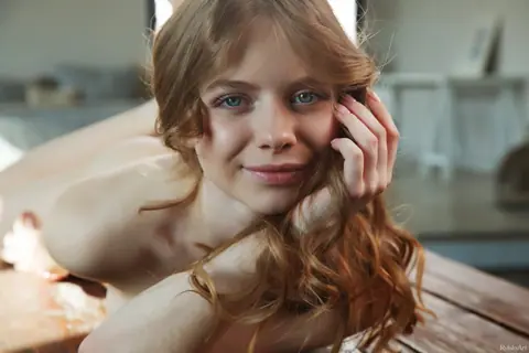 Curly Woman Spreads Her Trimmed Pussy and Ass – photo 19 of 19
