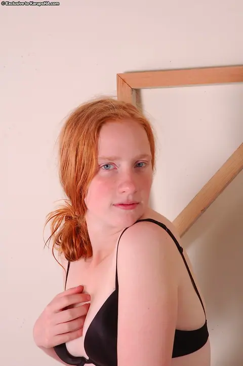 Curvy Redhead Strips Out of Her Lingerie and Spreads – photo 2 of 20