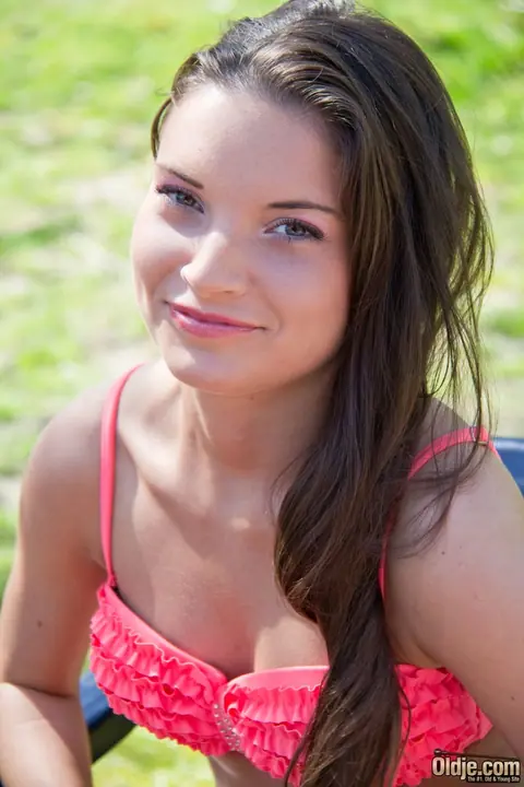 Anita B: Brunette Takes Outdoor Group Sex and a Facial Finish – photo 3 of 20