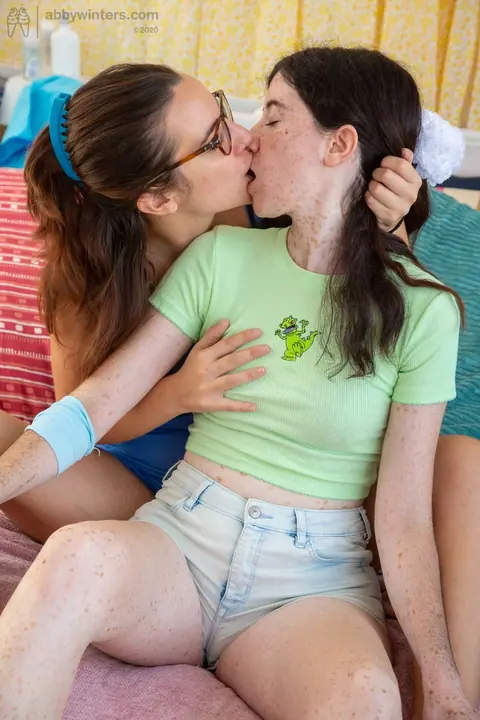Slim Australian in Glasses Gets Hairy Pussy Licked – photo 3 of 20