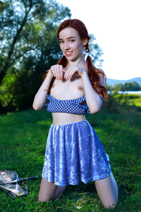 Redhead PAWG Strips Out of Her Skirt and Panties – photo 10 of 20