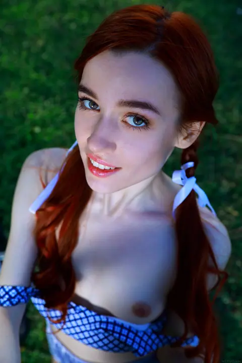 Redhead PAWG Strips Out of Her Skirt and Panties – photo 9 of 20