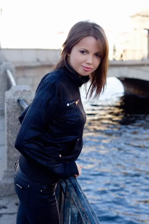 Michaela A: Petite European Brunette Strips Out of Her Leather Yoga Pants – photo 19 of 20