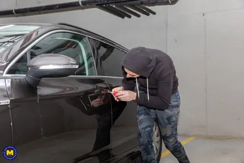 Jolie Noir: MILF with Big Tits in Stockings Sucks and Takes a Facial – photo 1 of 20