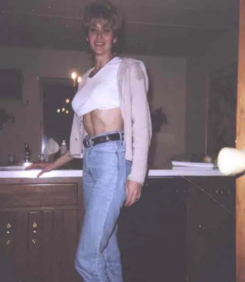 Tracy Lick: Mature Blonde in Lingerie and Jeans Spreads Her Holes – photo 2 of 18