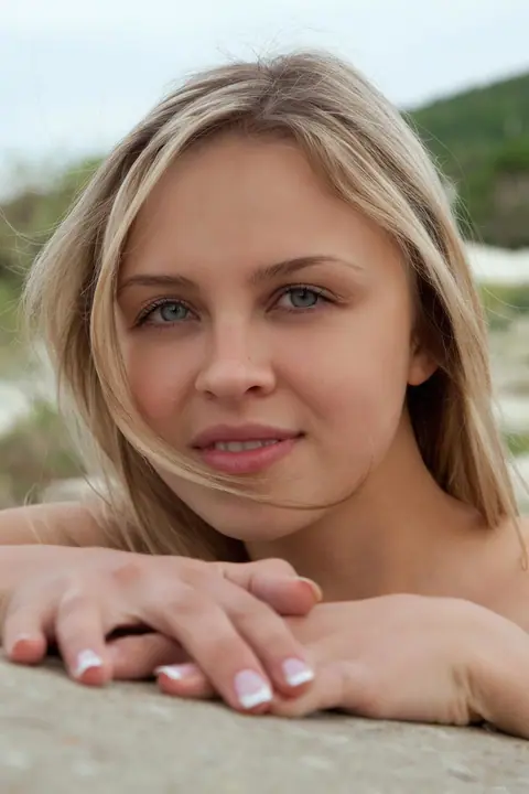 Luciana A: Blonde Strips Out of Her Skirt and Shows Her Hairy Pussy – photo 3 of 20