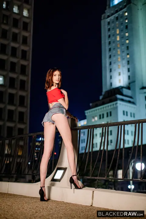 Blaire Ivory: Tall Brunette Takes BBC Doggy Style in Lingerie and Shorts – photo 2 of 20
