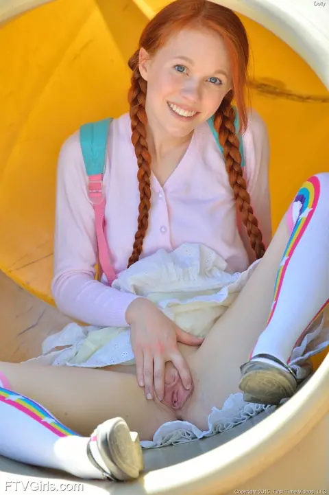 Redhead PAWG in a Dress Flashes Her Big Ass Outdoors – photo 6 of 20
