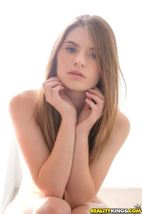 Alice March: Brunette Strips Out of Her Uniform Skirt – photo 15 of 16