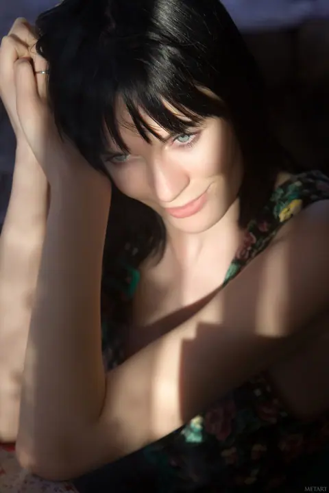 Amateur with Big Tits Spreads Her Hairy Pussy Outdoors – photo 8 of 20