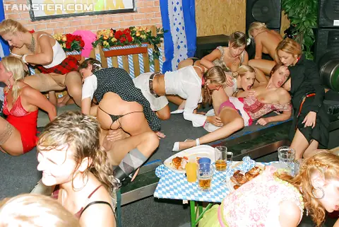 Anabel: Latina MILFs Blow and Fuck in Panties at a Party – photo 2 of 16