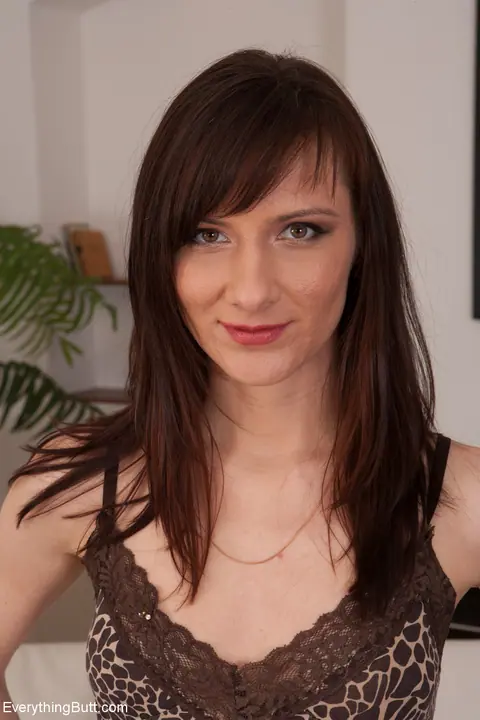 Bella Hally: Tall Brunette in Lingerie and Heels Strips and Spreads – photo 2 of 20