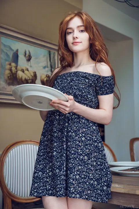 Jia Lissa: Skinny Redhead Fingers Herself in a Skirt – photo 1 of 20