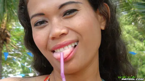 Thai Brunette MILF Sucks and Rides Outdoors – photo 2 of 21