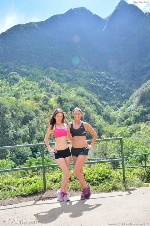 Marry Lynn: Skinny Brunette Strips Out of Her Bikini and Shorts in the Forest – photo 10 of 20
