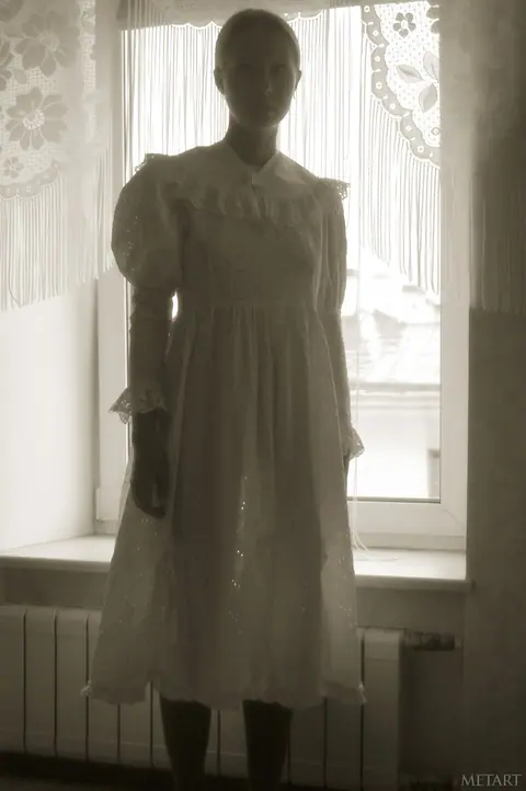 Woman in Stockings Spreads at the Window – photo 1 of 20