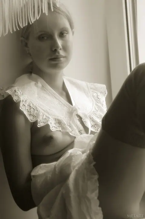 Woman in Stockings Spreads at the Window – photo 17 of 20