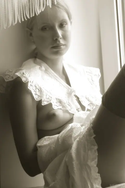 Woman in Stockings Spreads at the Window – photo 18 of 20
